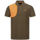 Ловна поло тениска Blaser Shooting Patch Dark Brown/ Orange
