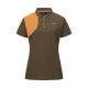 Дамска ловна поло тениска Blaser Shooting Patch Lady Dark Brown / Orange